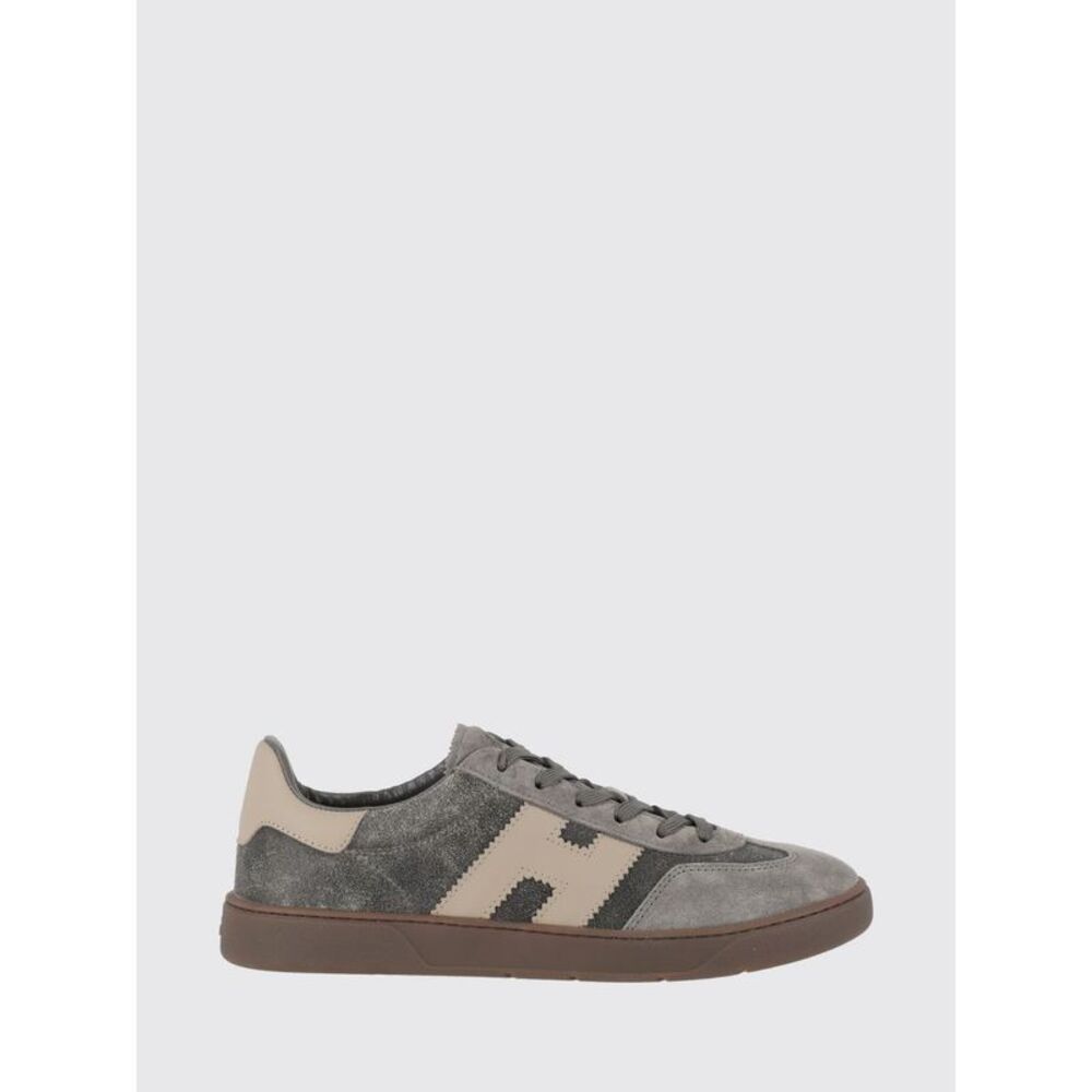Hogan Men Cool Hogan Suede Calfskin Trainers With Side H Logo